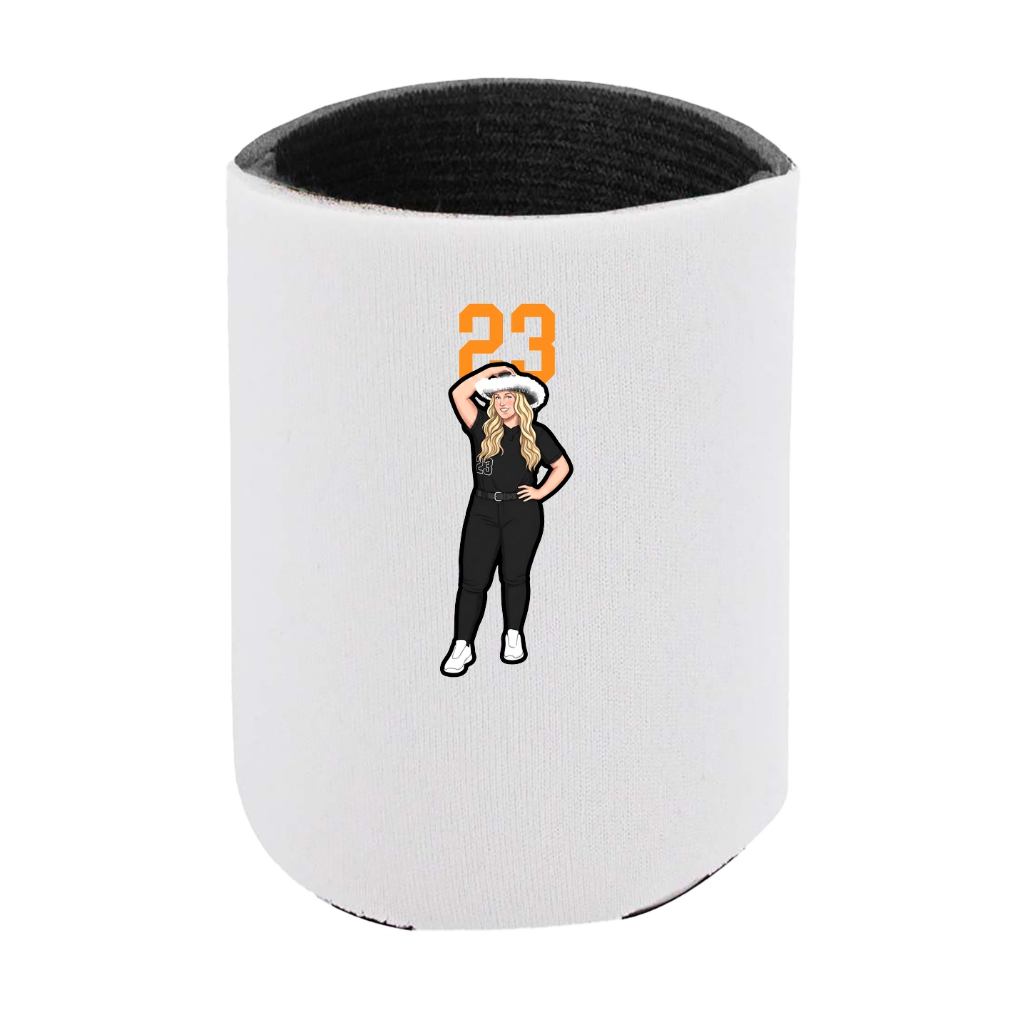 Can Holder — Number Top in White