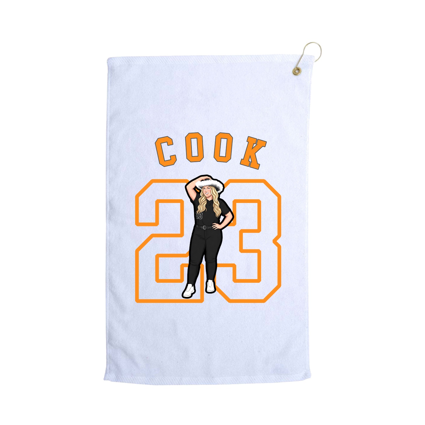 Golf Towel — Shirsey Arch in White