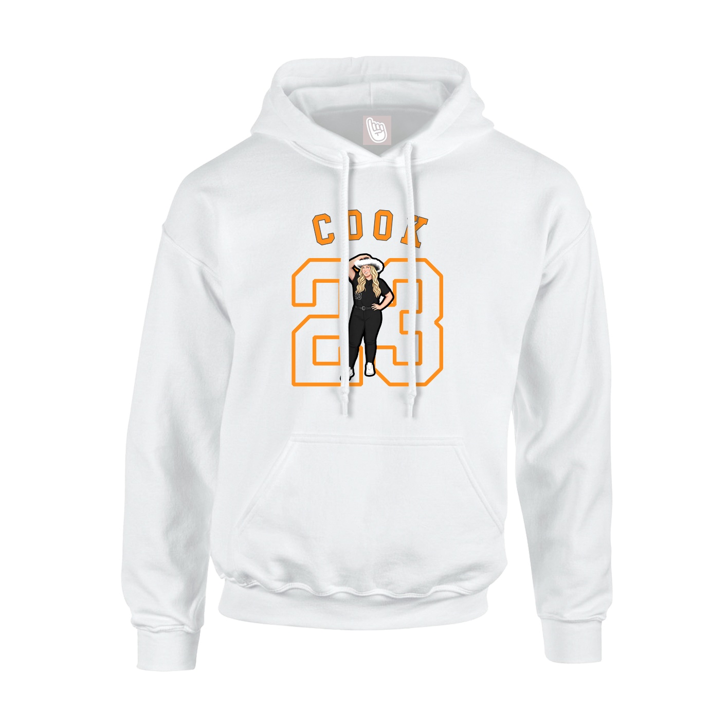 Youth Hoodie — Shirsey Arch in White