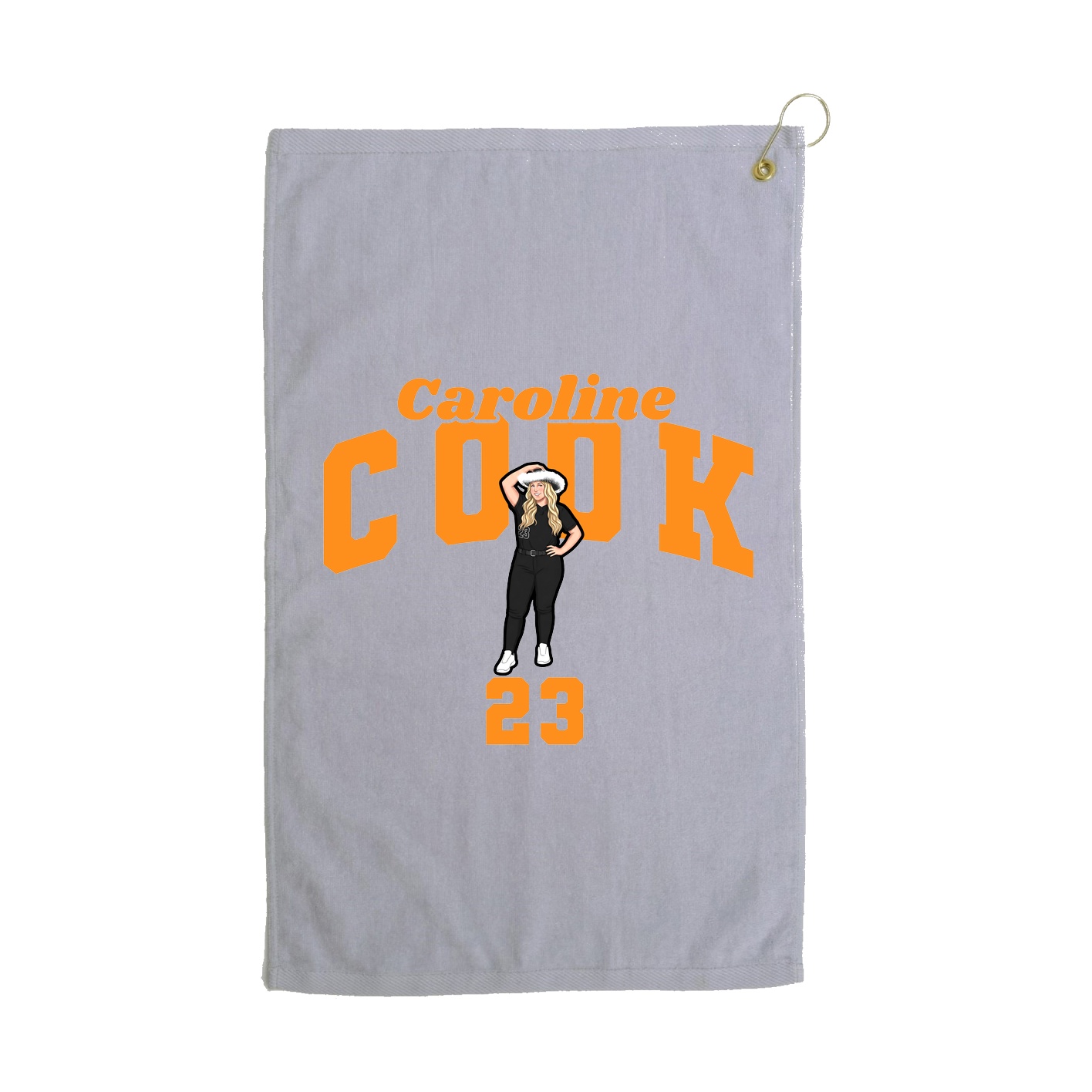 Golf Towel — Signature Arch in Grey