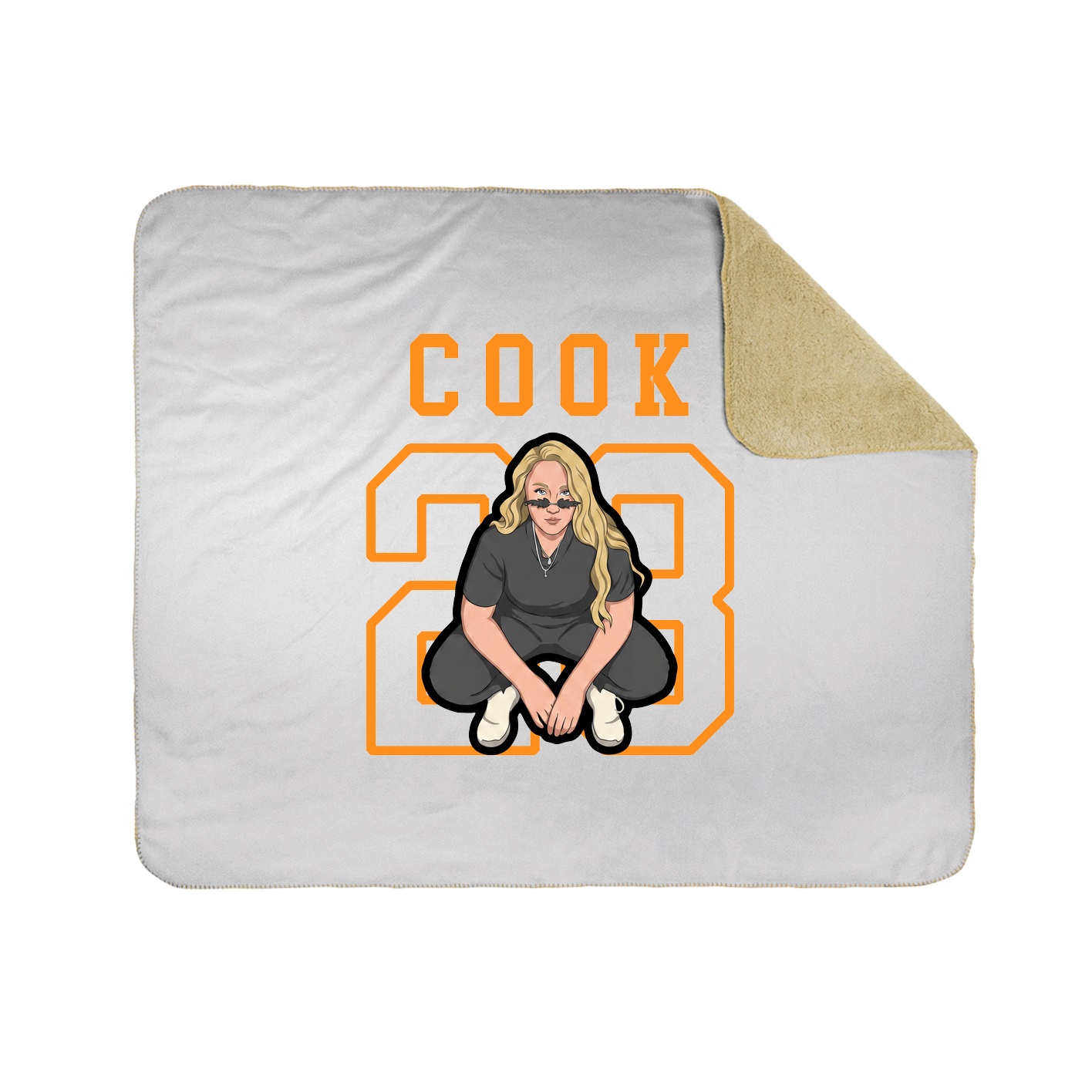 Throw Blanket — Shirsey in White