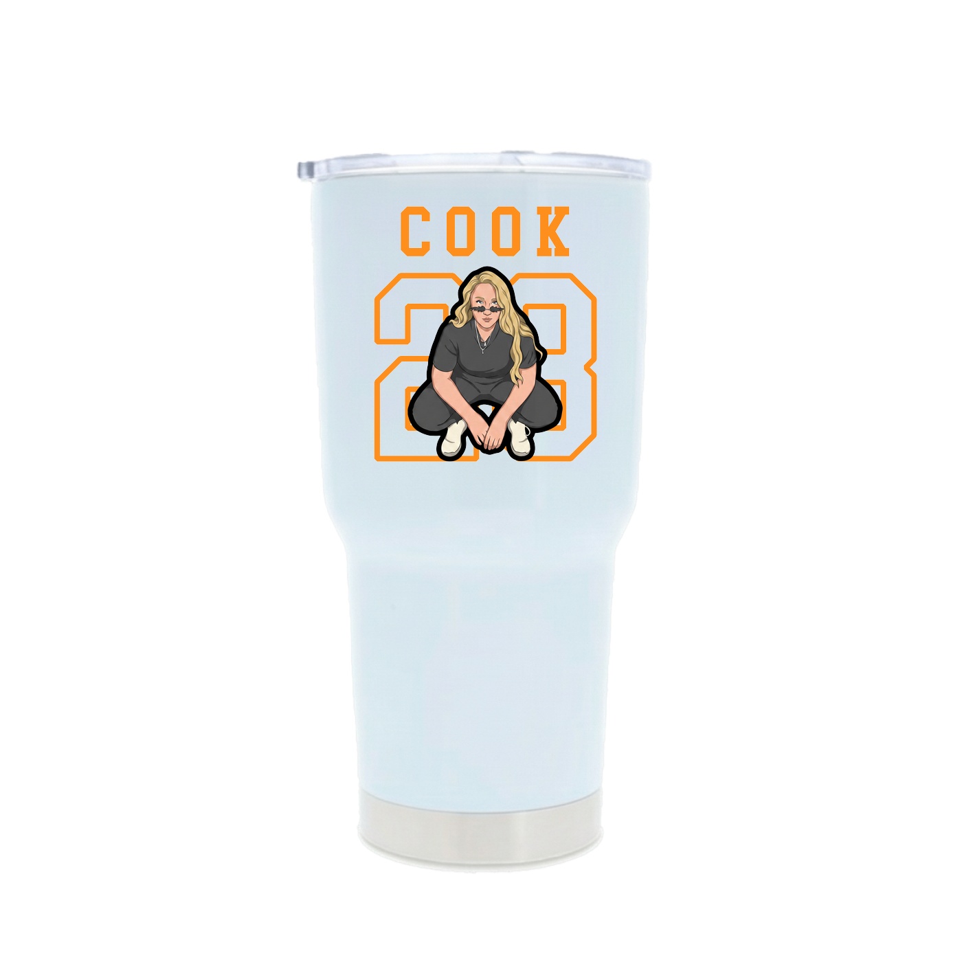 30oz Stainless Steel Tumbler — Shirsey in White