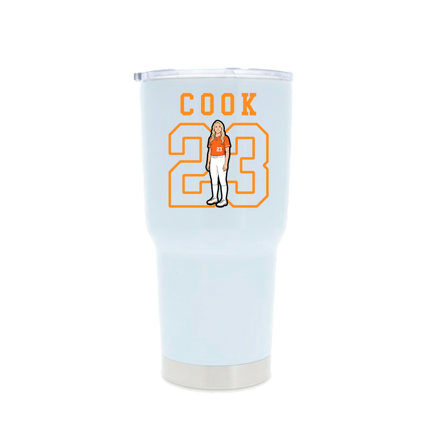 30oz Stainless Steel Tumbler — Shirsey in White
