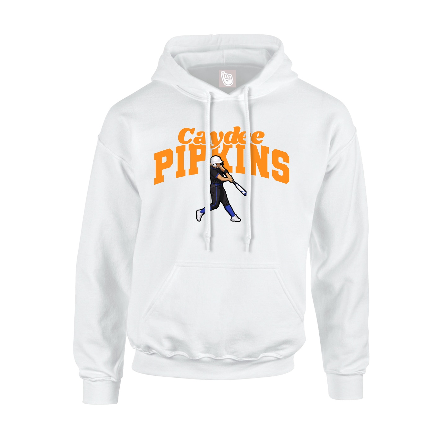 Hoodie — Signature Arch in White