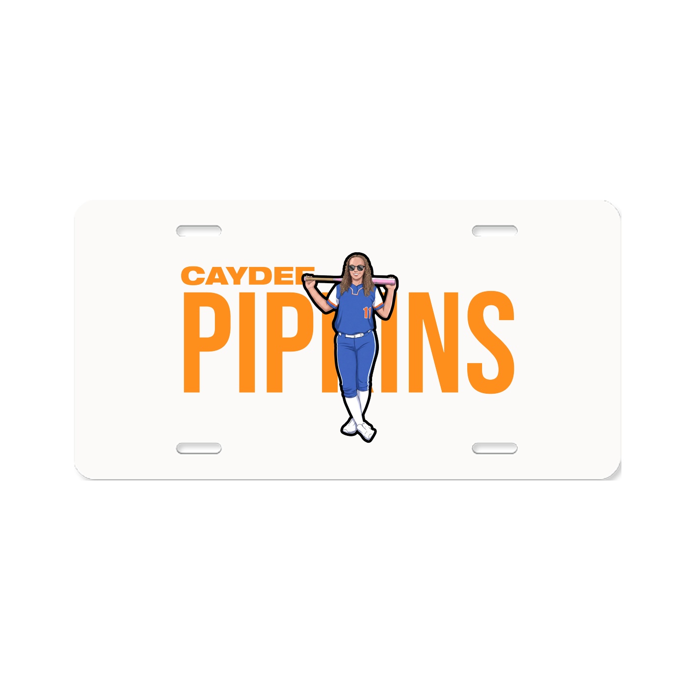 License Plate — Player Name in Classic