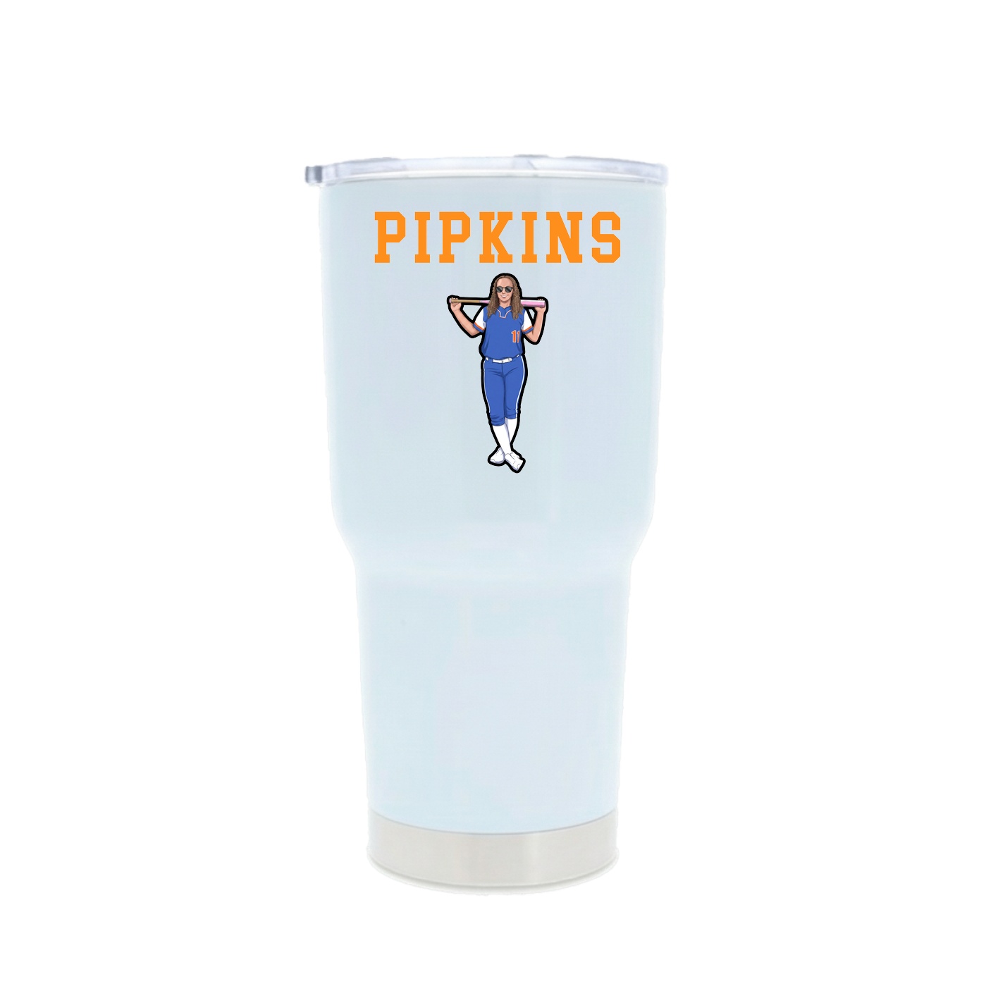 30oz Stainless Steel Tumbler — Shirsey in White