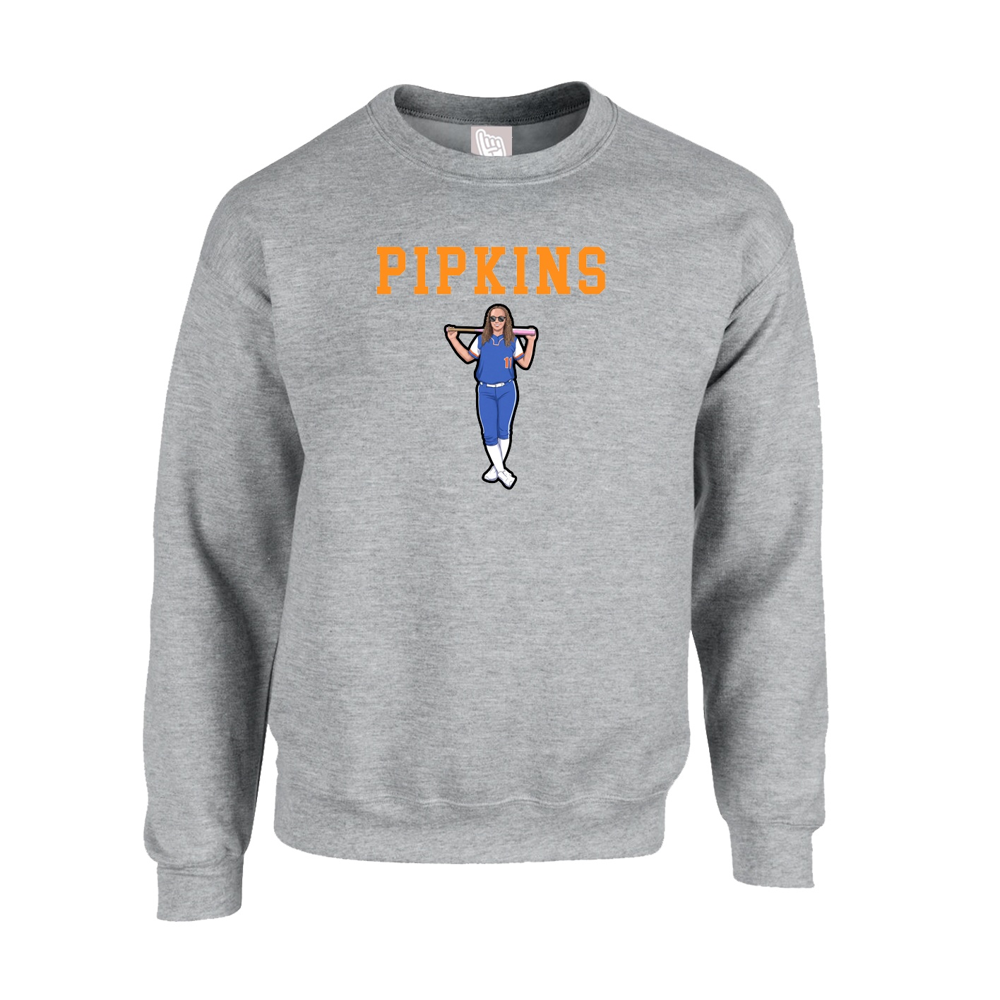 Fleece Crew — Shirsey in Grey