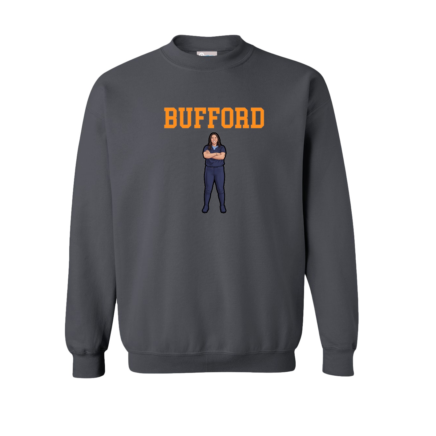 Fleece Crew — Shirsey in Grey