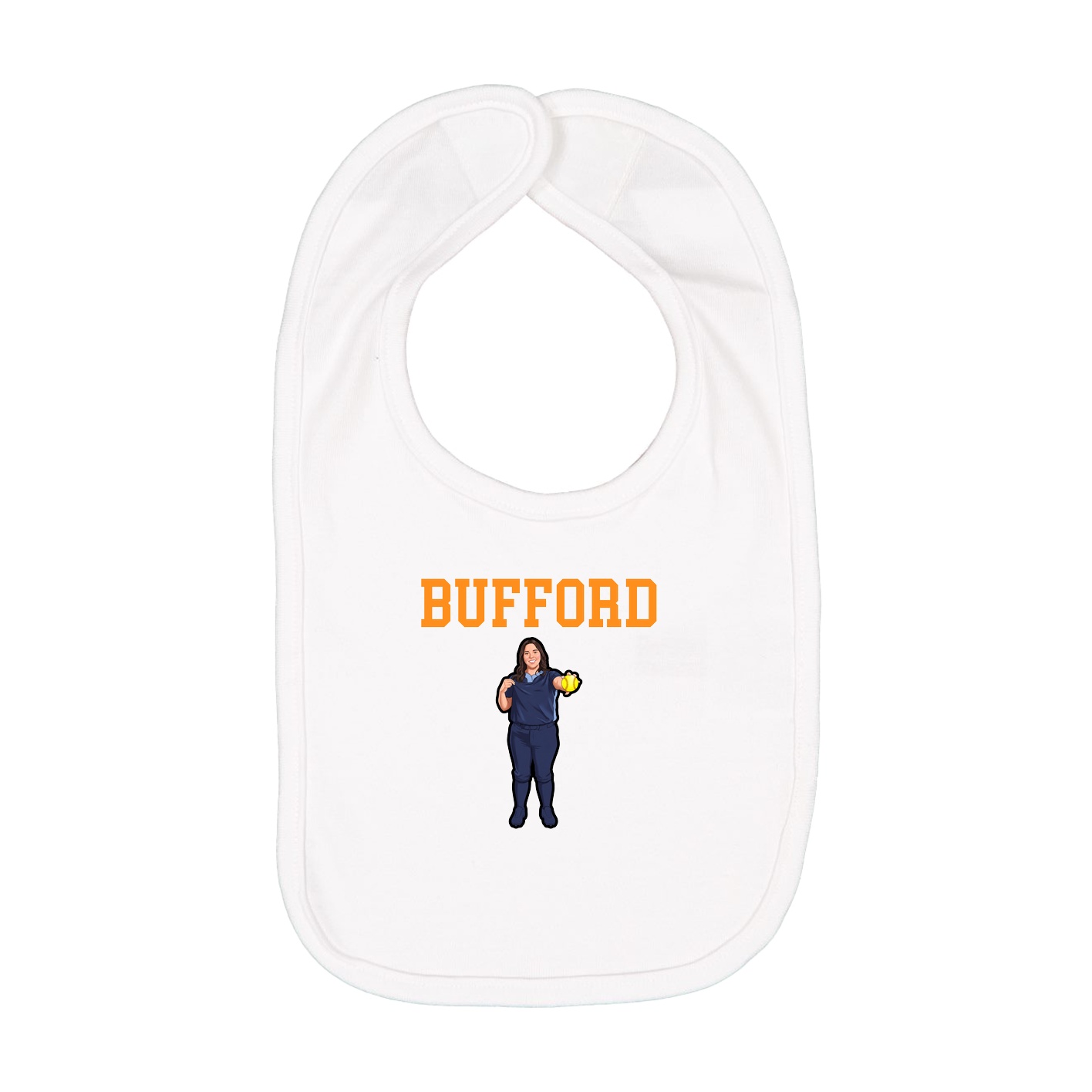 Infant Bib — Shirsey in White