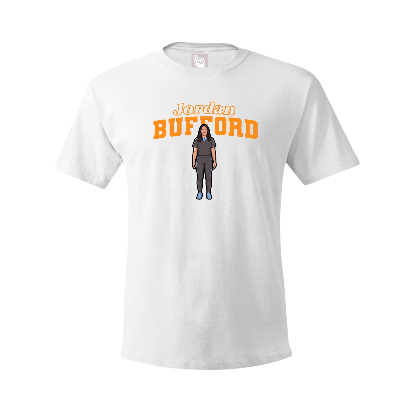 Tee — Name Arch in White