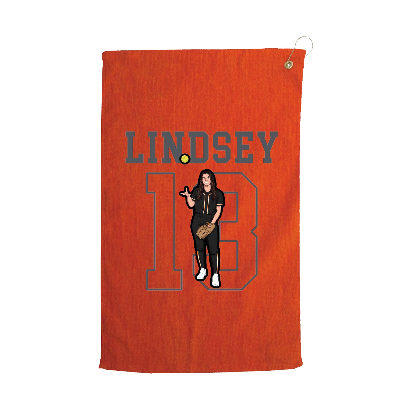 Golf Towel — Shirsey in Orange