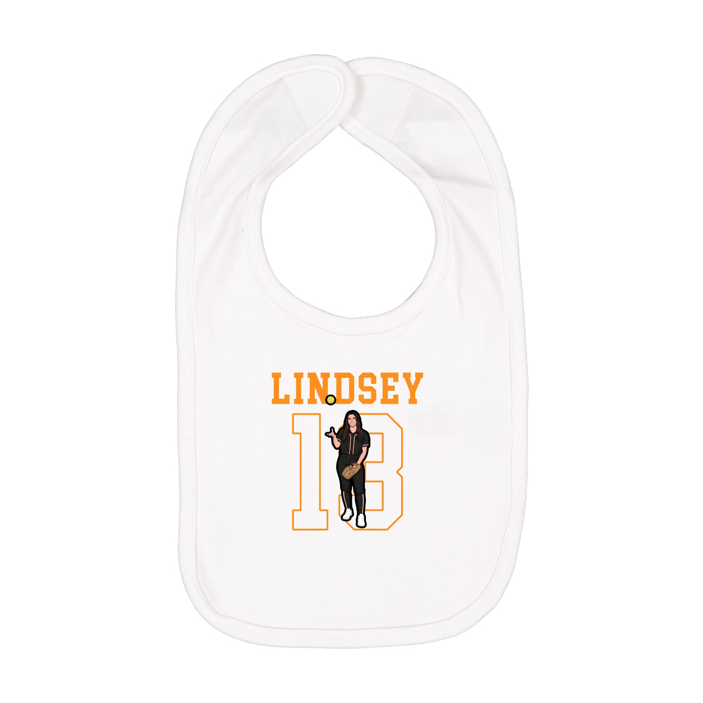 Infant Bib — Shirsey in White