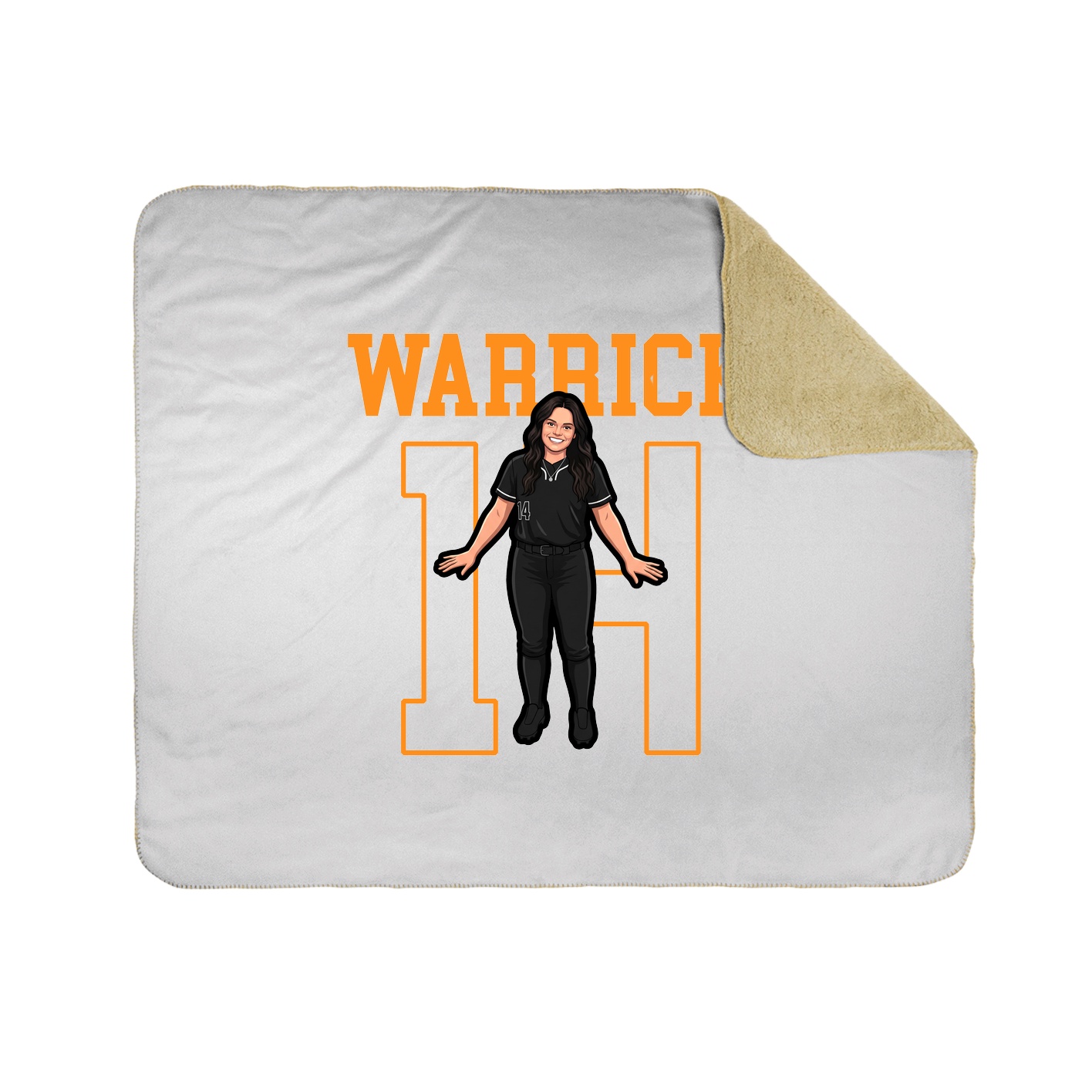 Throw Blanket — Shirsey in White