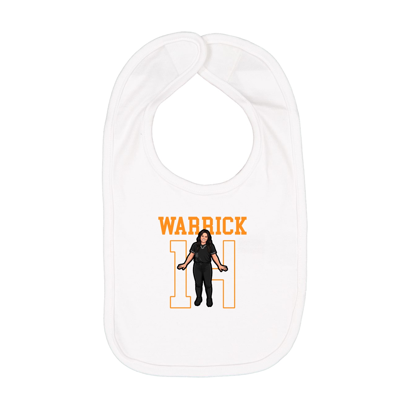 Infant Bib — Shirsey in White