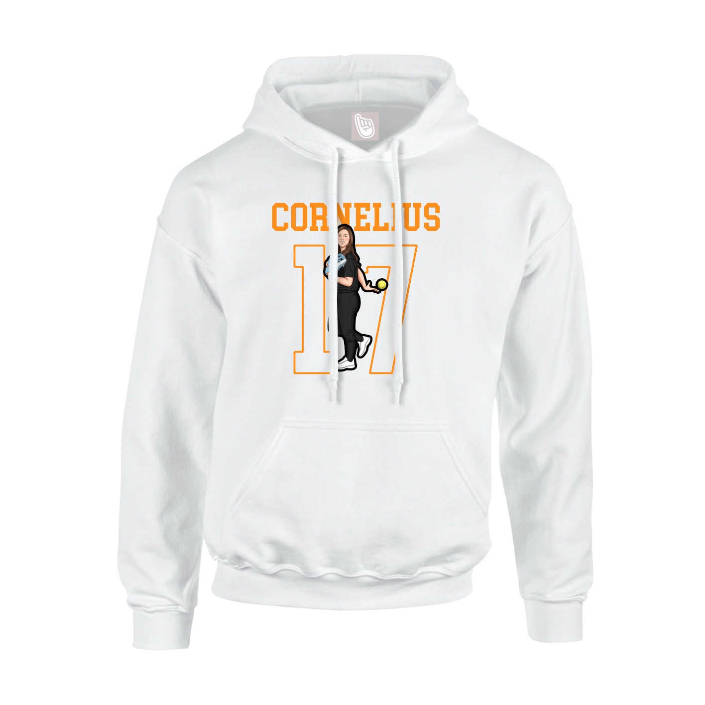 Hoodie — Shirsey in White