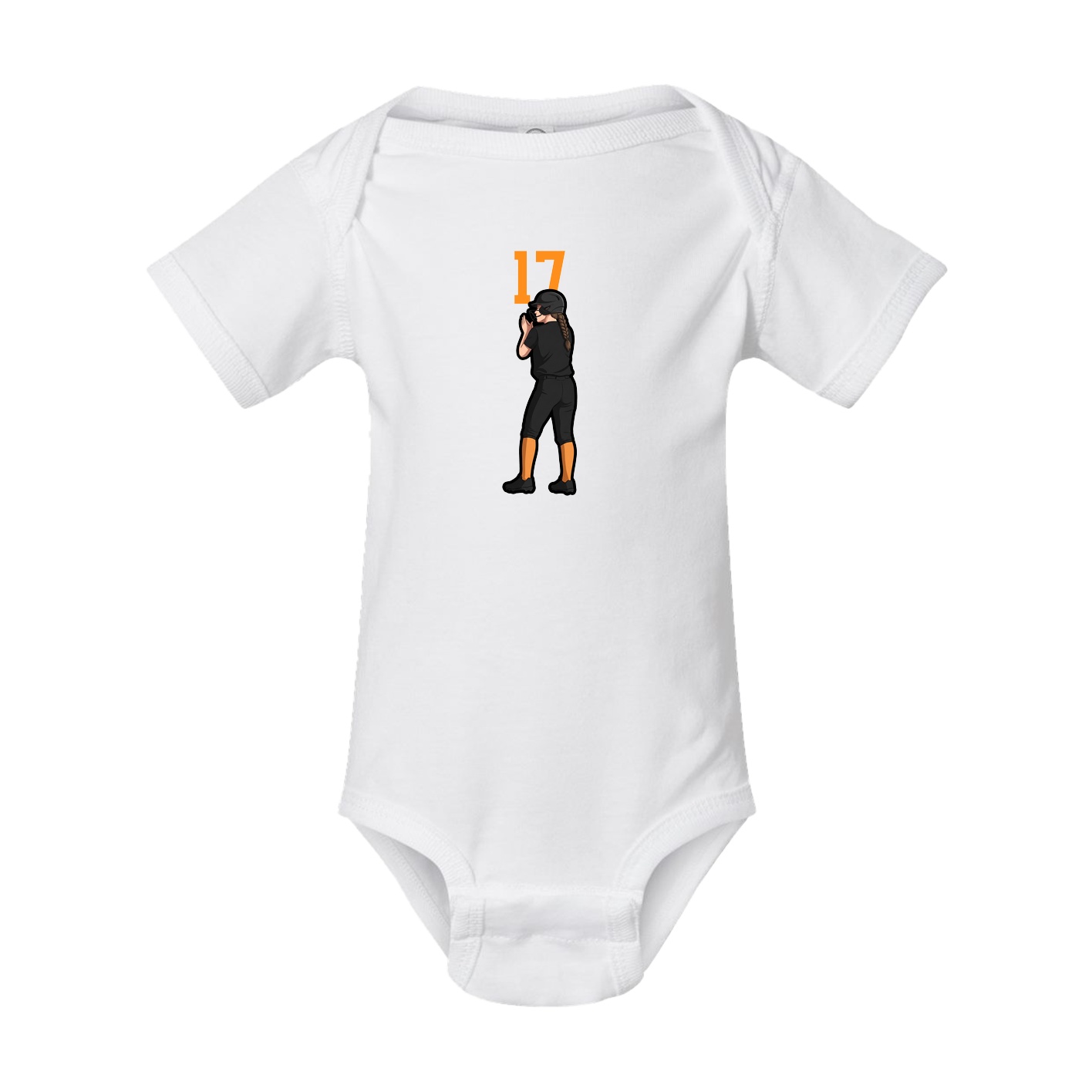 Baby Onesie — Number Top in White