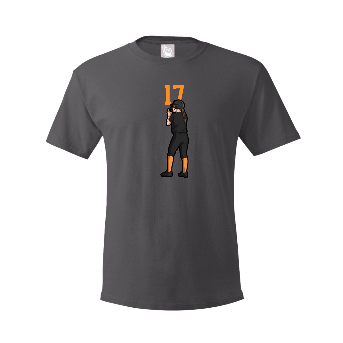 Tee — Number Top in Grey