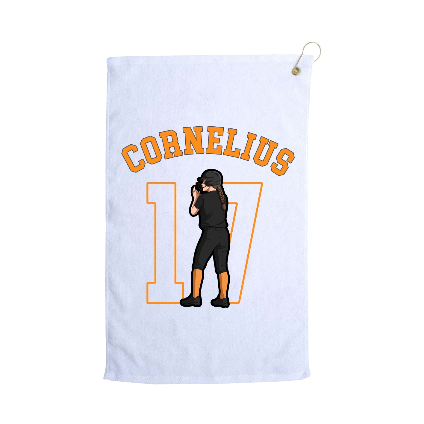 Golf Towel — Shirsey Arch in White