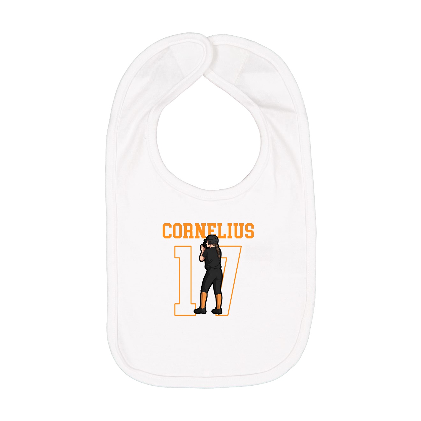 Infant Bib — Shirsey in White