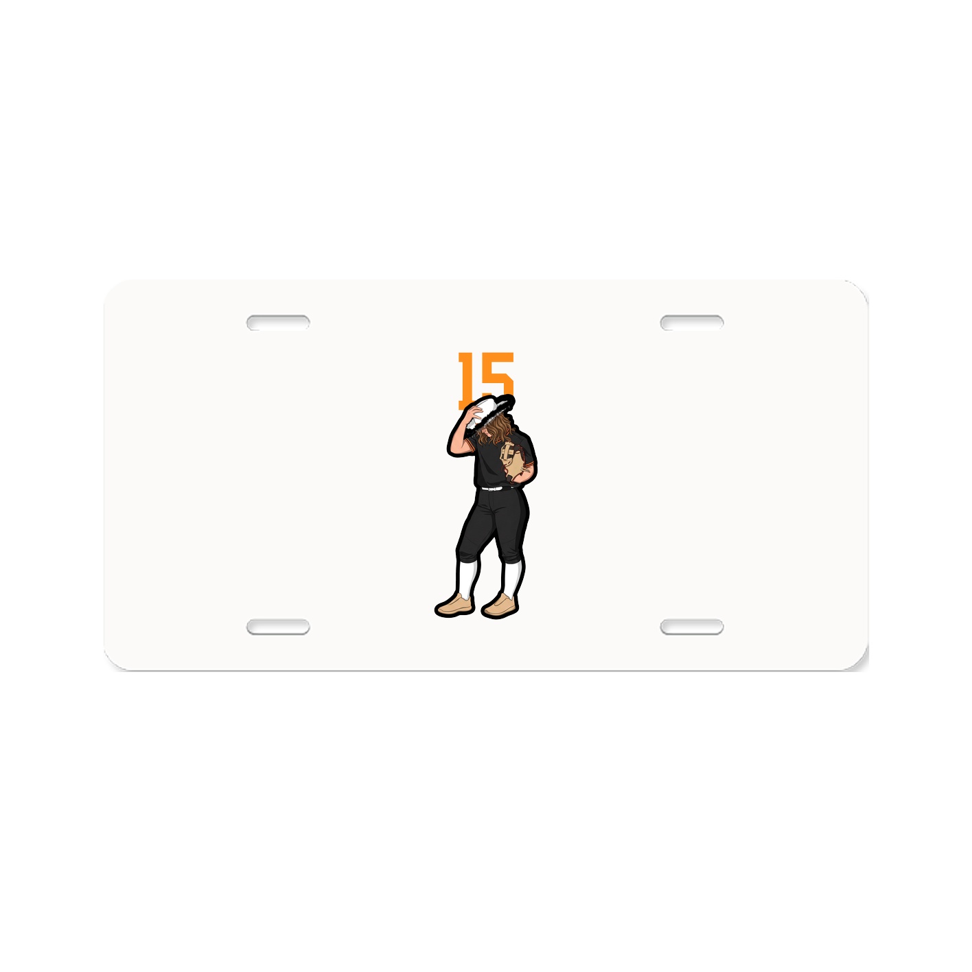 License Plate — Number Top in Classic