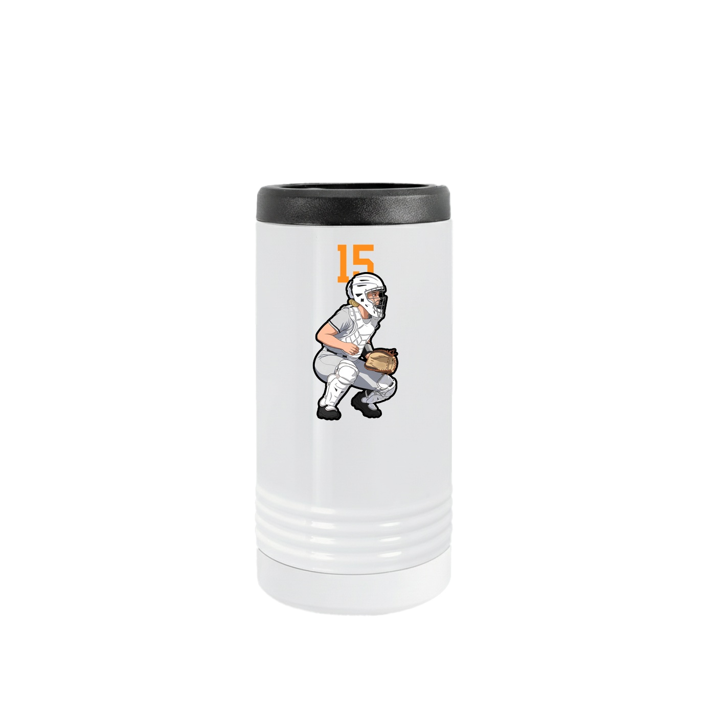 Slim Beverage Holder — Number Top in White