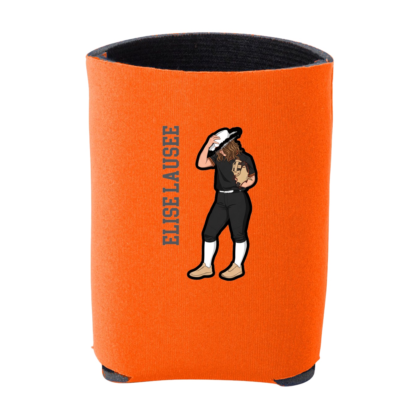 Can Holder — Name Vertical in Orange