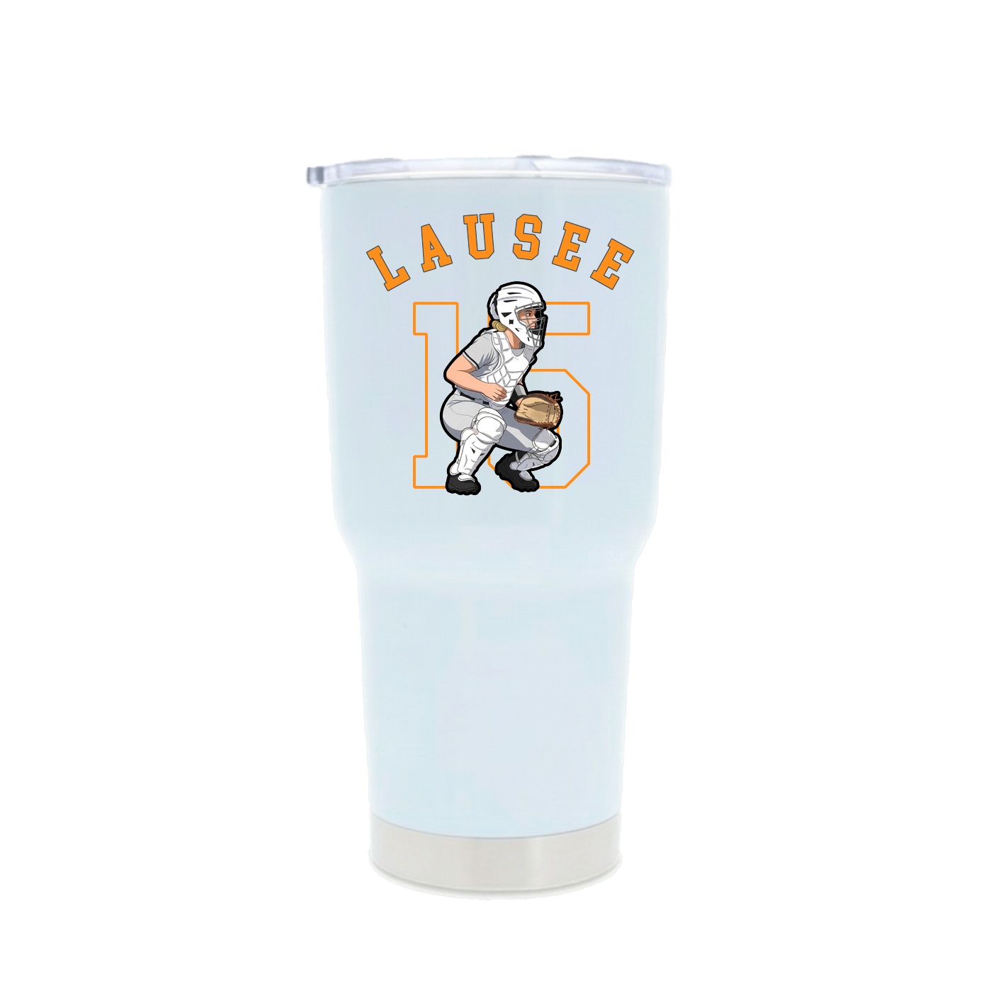 30oz Stainless Steel Tumbler — Shirsey Arch in White
