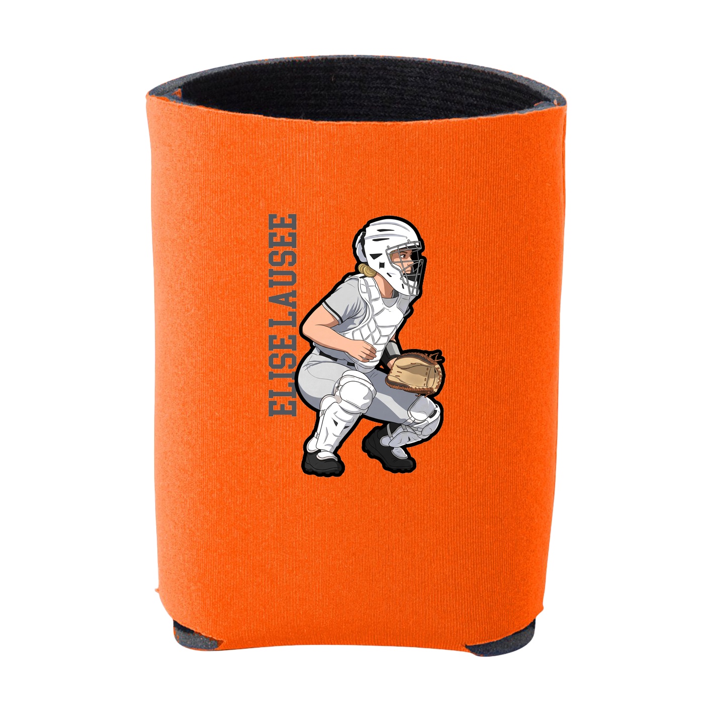 Can Holder — Name Vertical in Orange