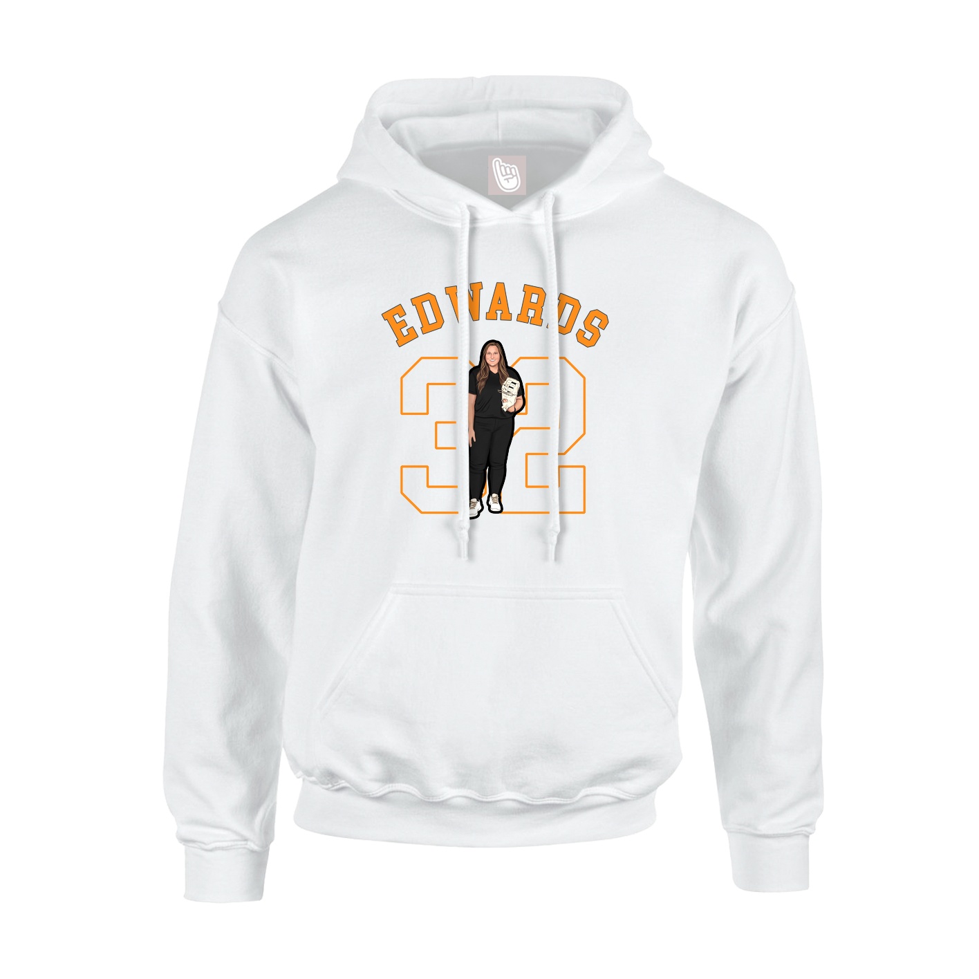Youth Hoodie — Shirsey Arch in White