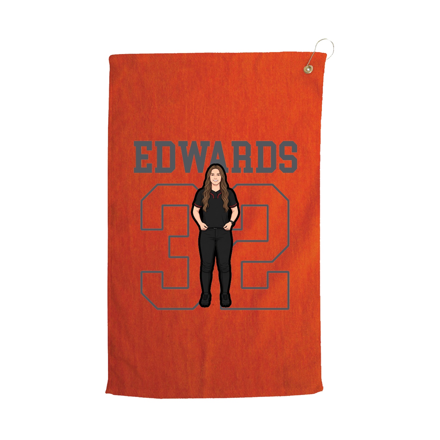 Golf Towel — Shirsey in Orange
