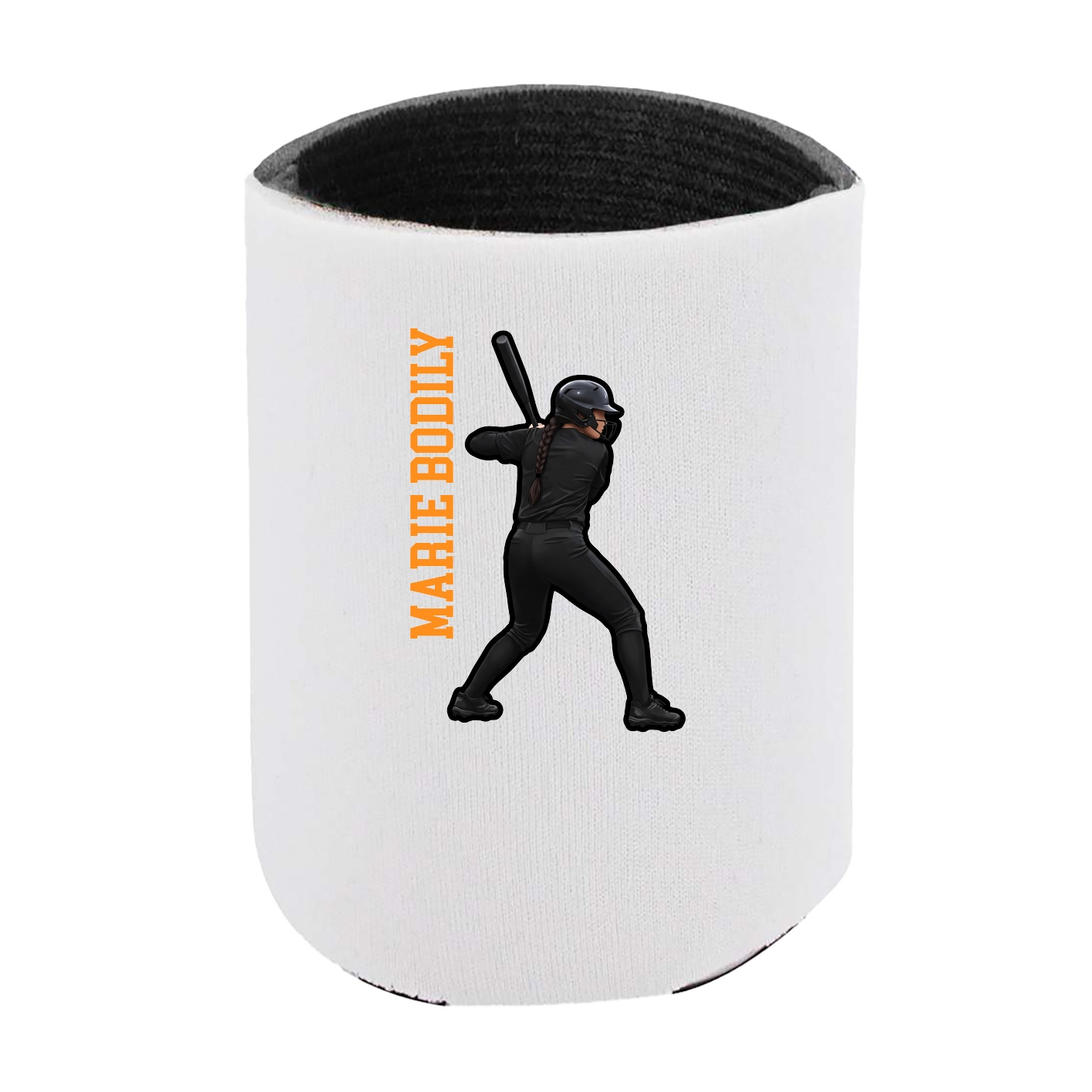 Can Holder — Name Vertical in White
