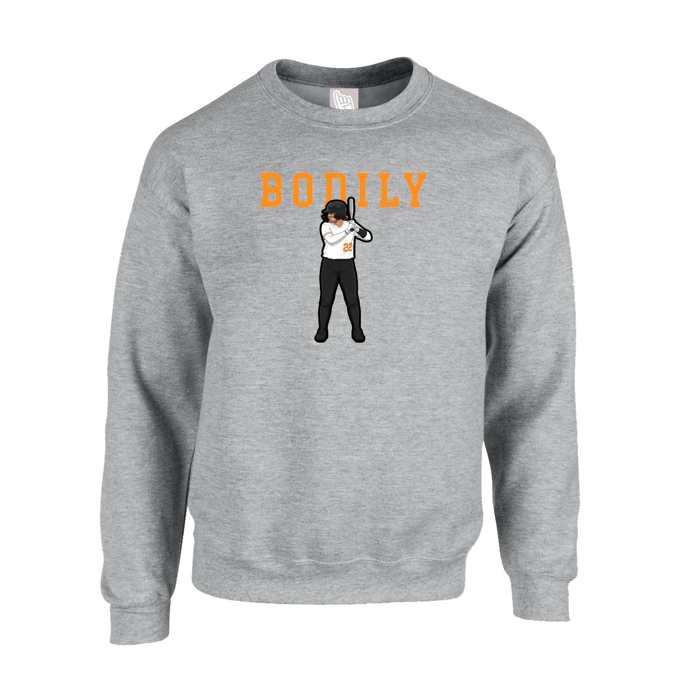 Fleece Crew — Shirsey in Grey