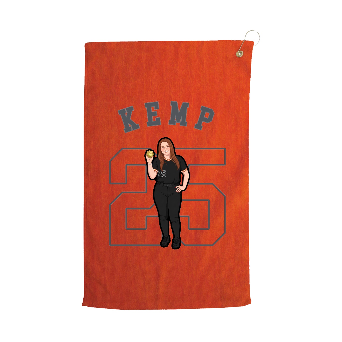 Golf Towel — Shirsey Arch in Orange