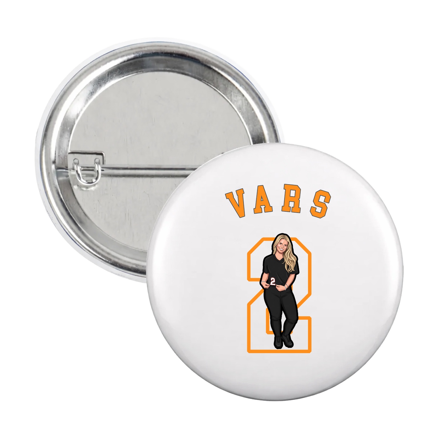 Game Day Button — Shirsey Arch in White