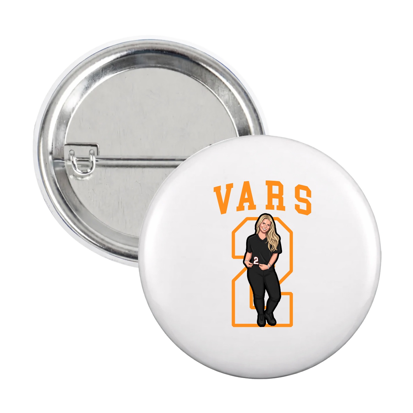 Game Day Button — Shirsey in White