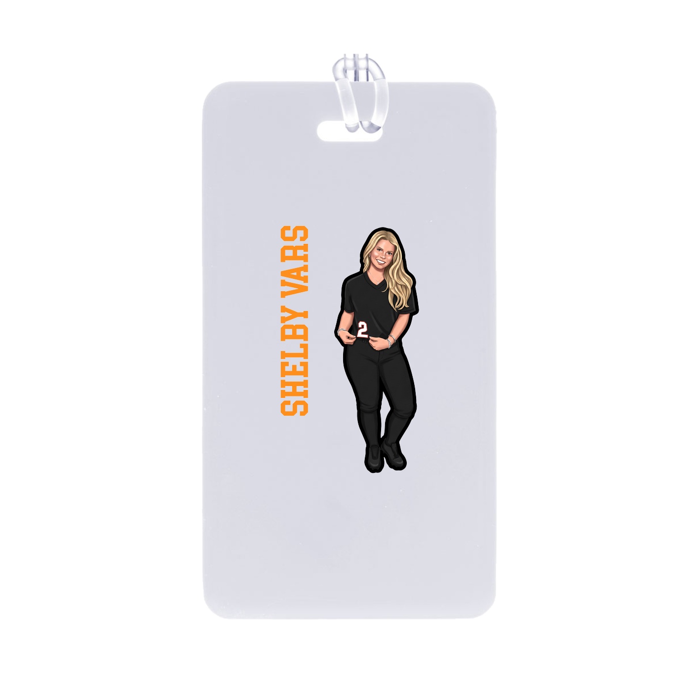 Bag Tag — Name Vertical in Classic