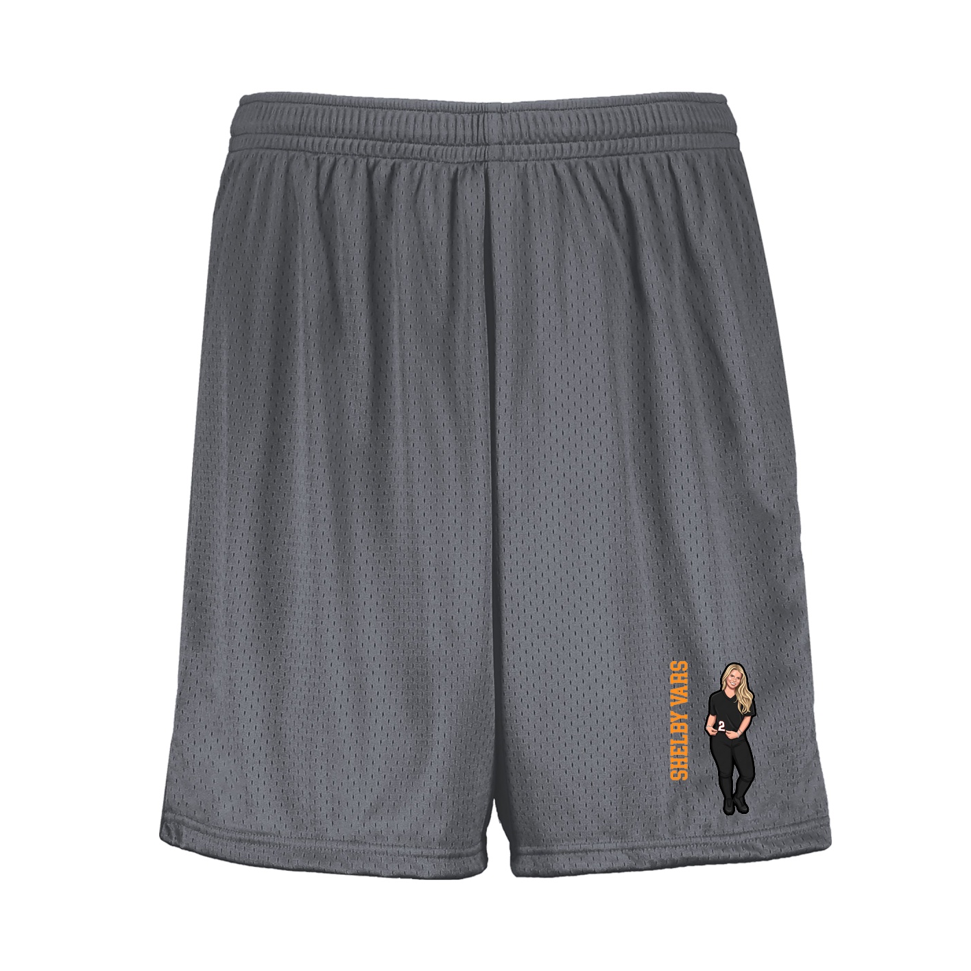 Shorts — Name Vertical in Grey
