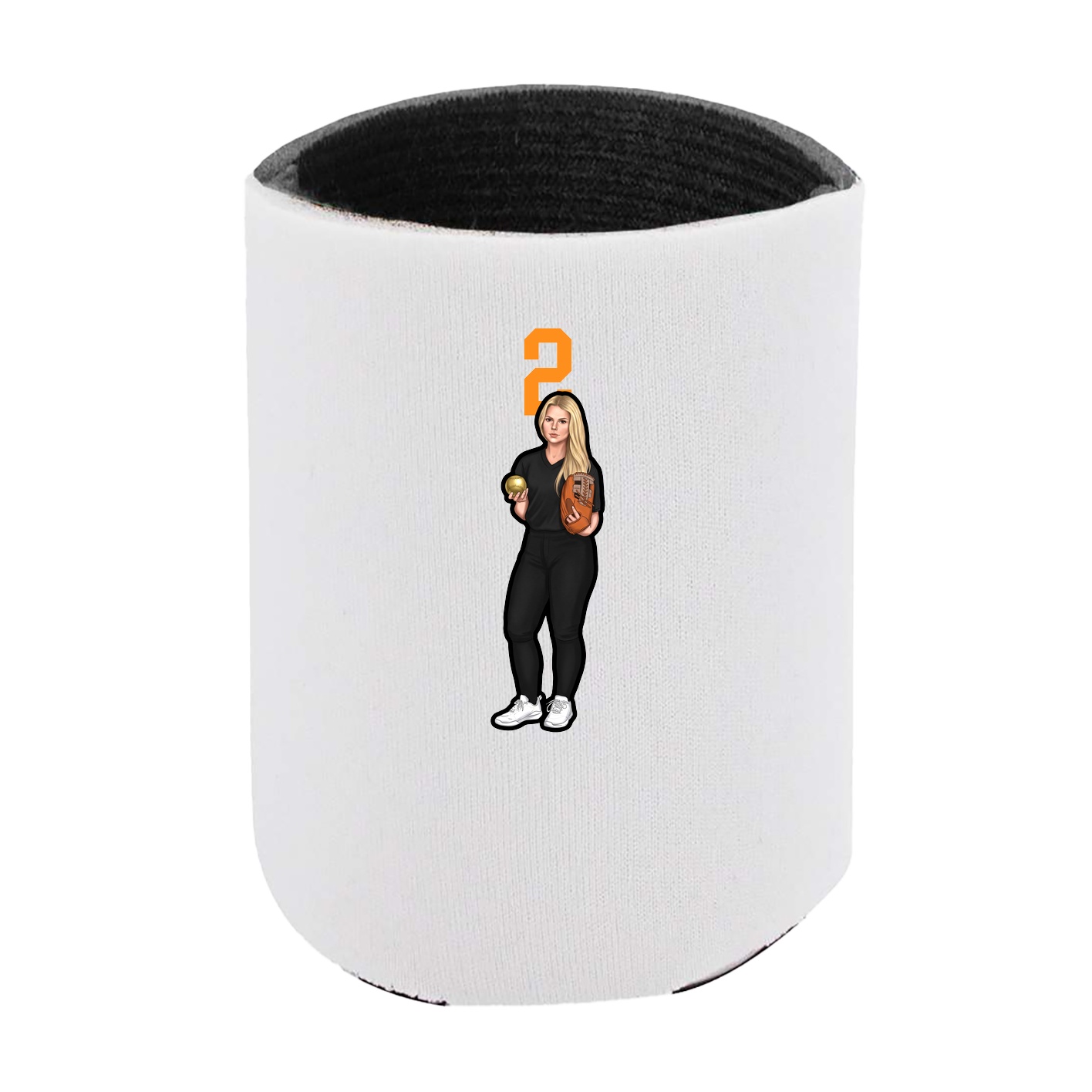 Can Holder — Number Top in White