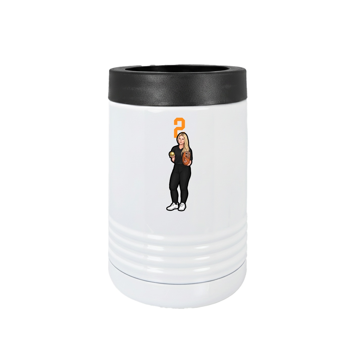 Beverage Holder — Number Top in White