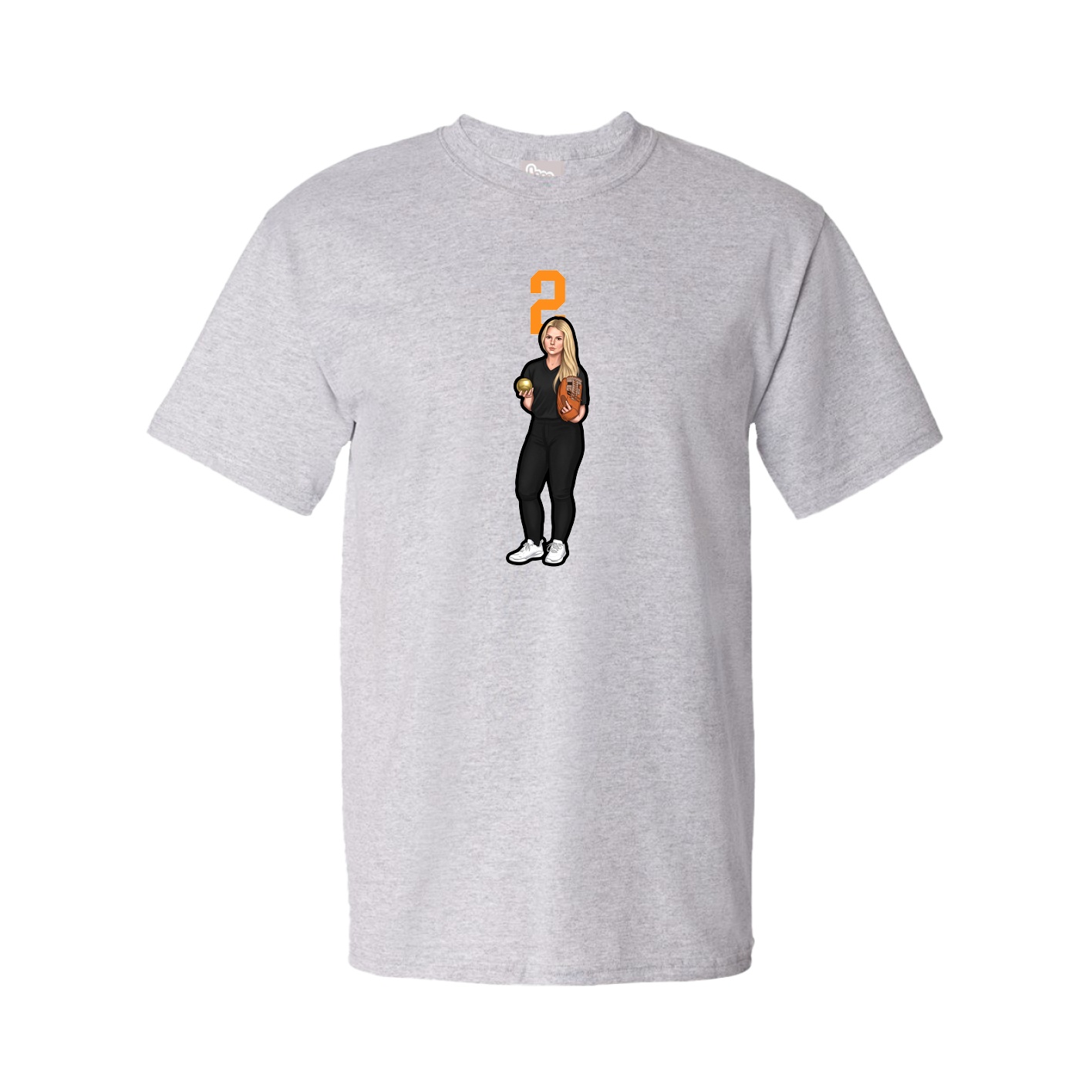 Tee — Number Top in Grey