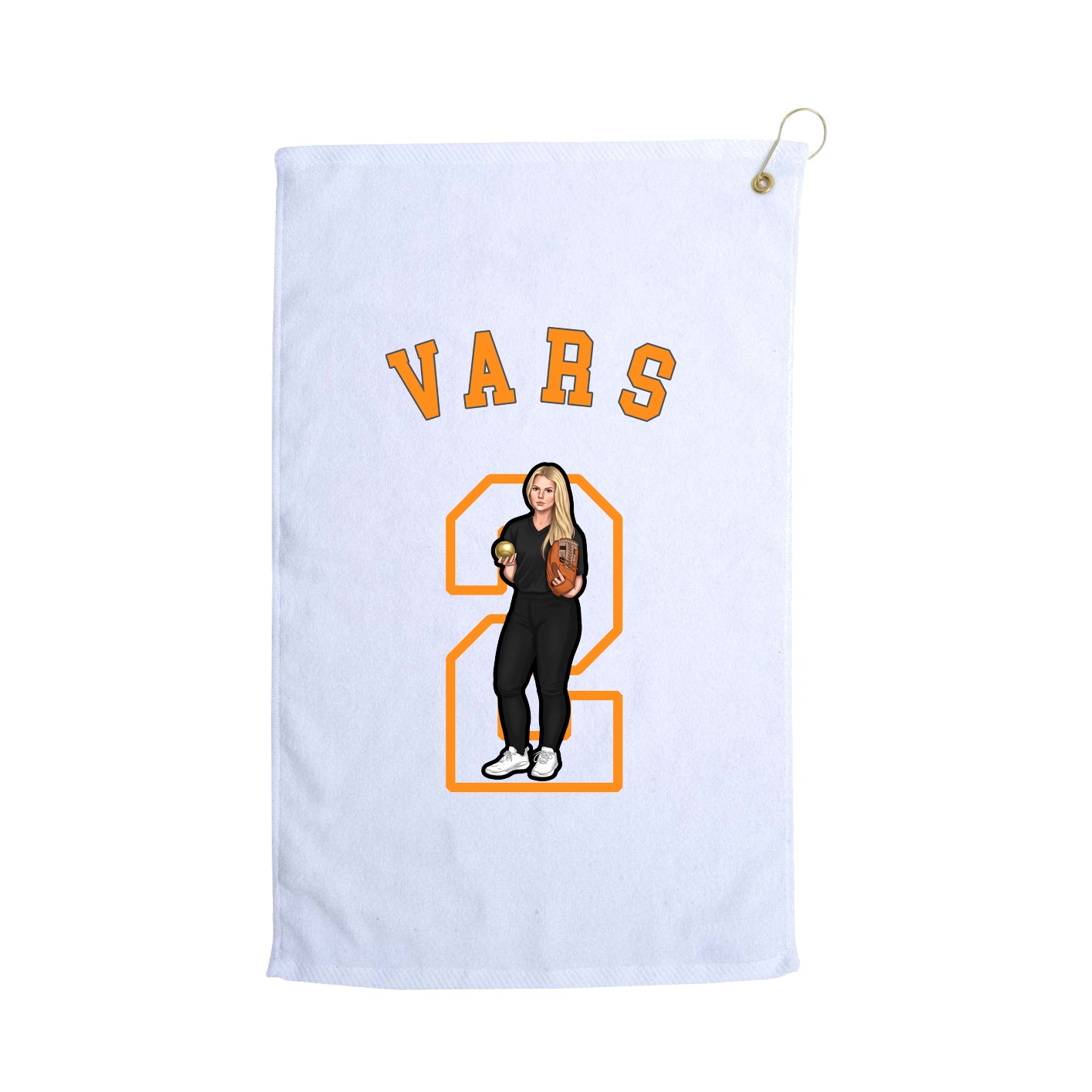 Golf Towel — Shirsey Arch in White