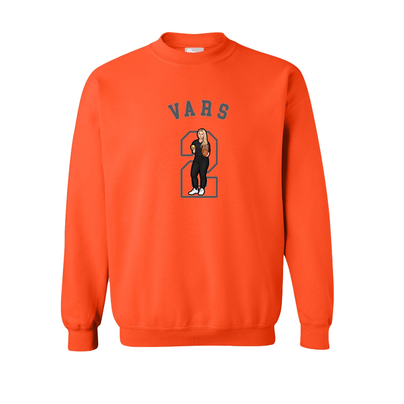 Fleece Crew — Shirsey Arch in Orange