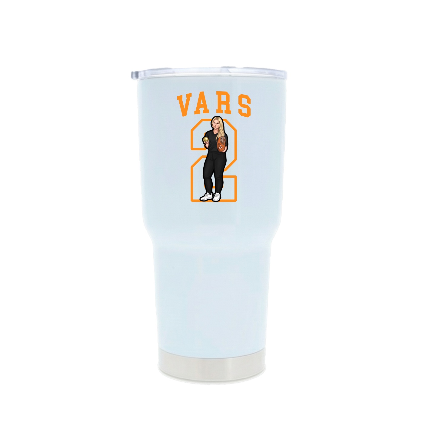 30oz Stainless Steel Tumbler — Shirsey in White