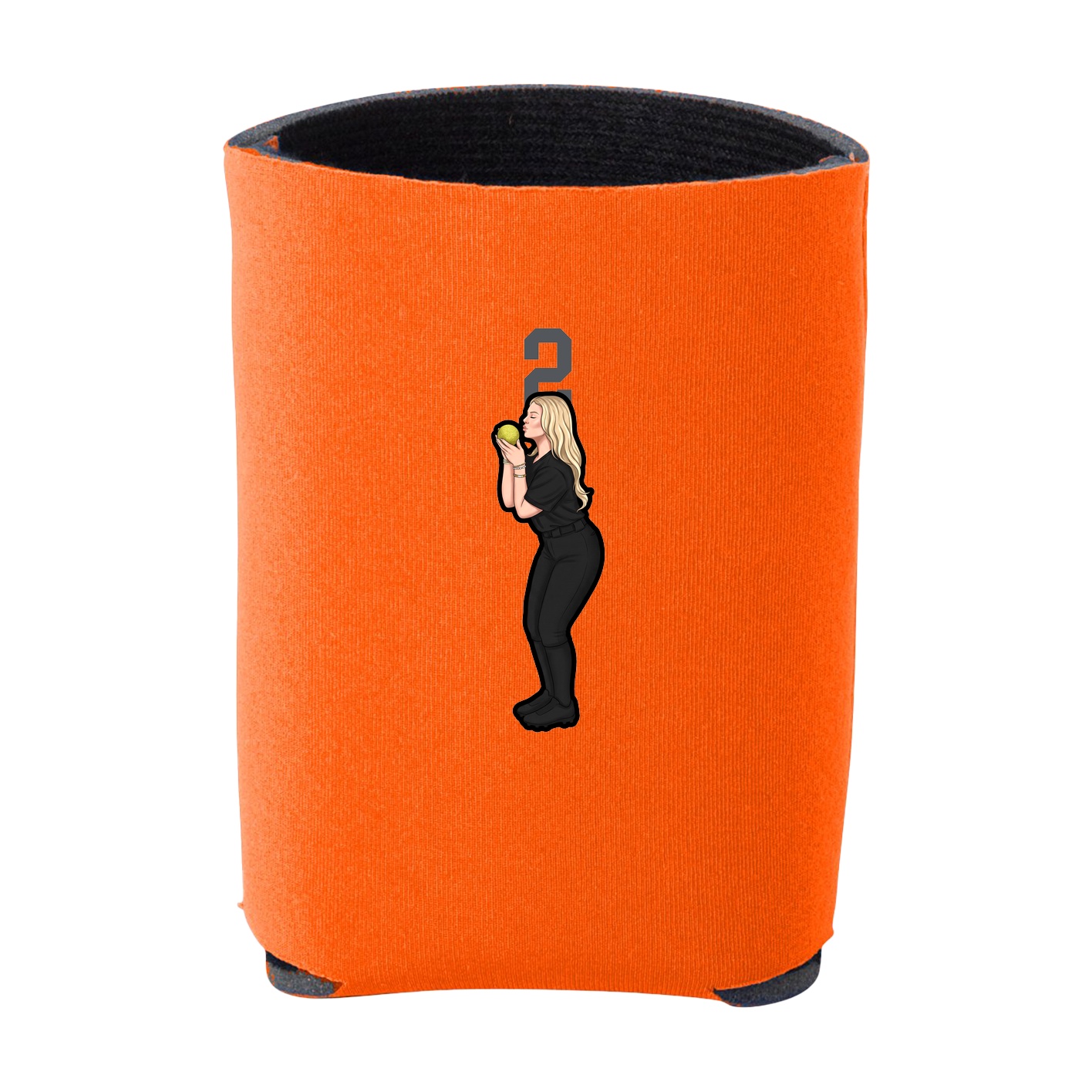 Can Holder — Number Top in Orange