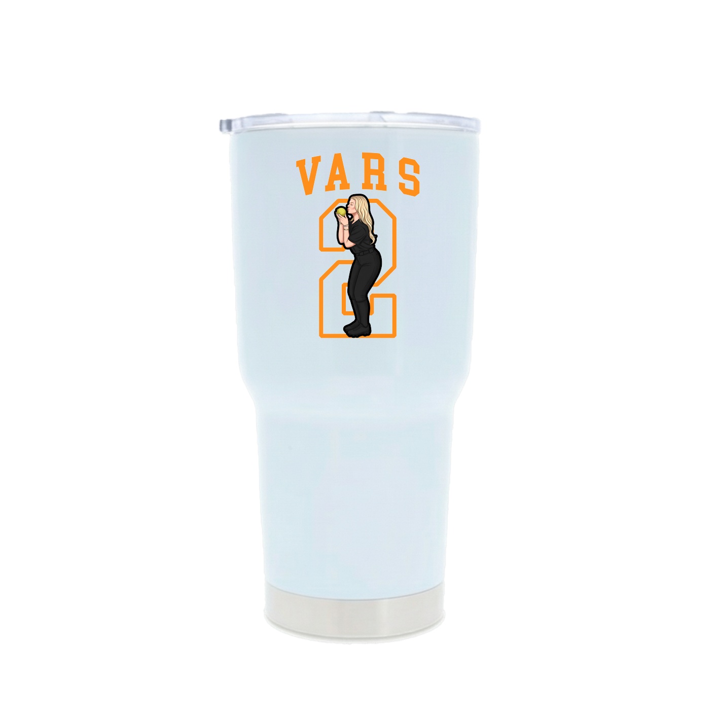 30oz Stainless Steel Tumbler — Shirsey in White