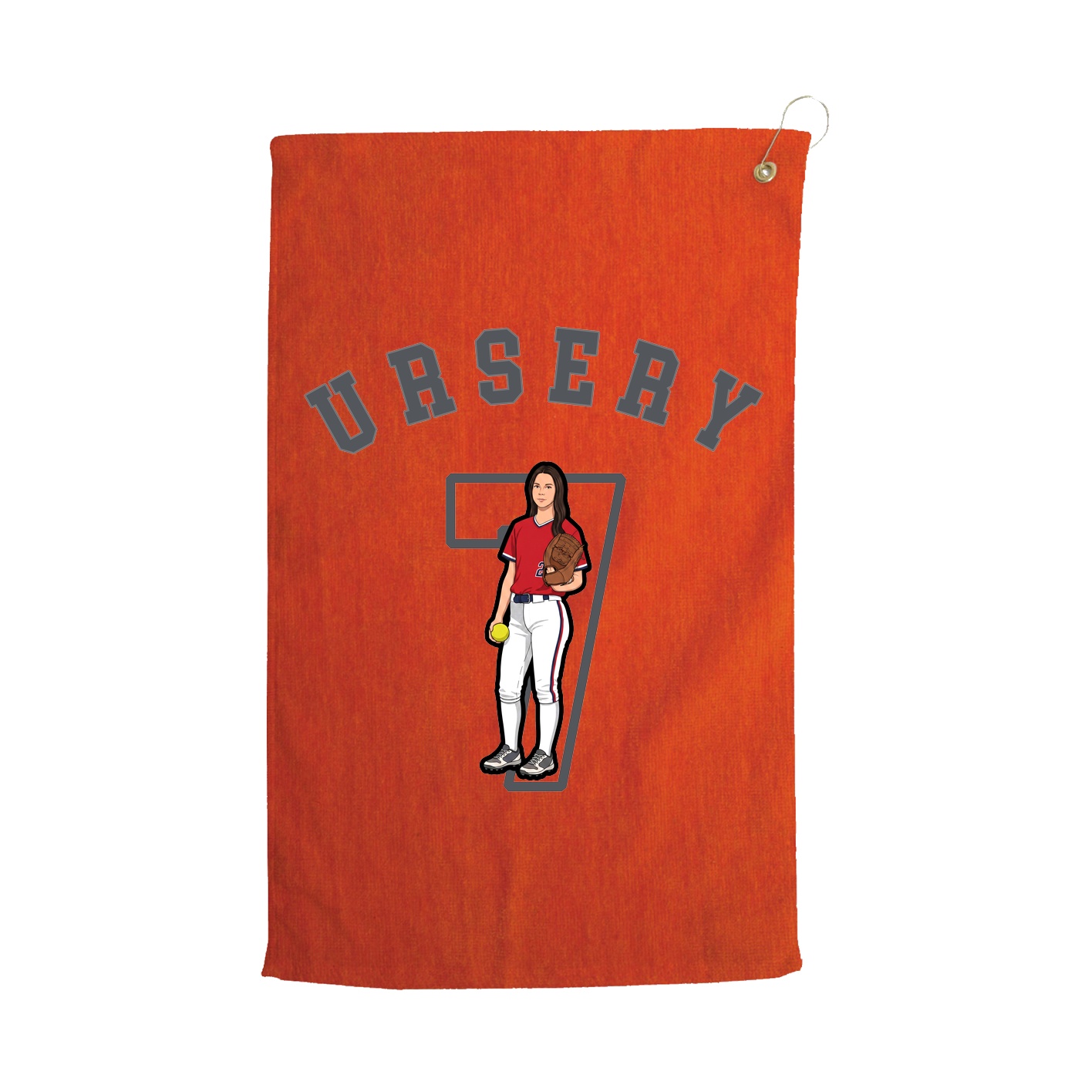 Golf Towel — Shirsey Arch in Orange