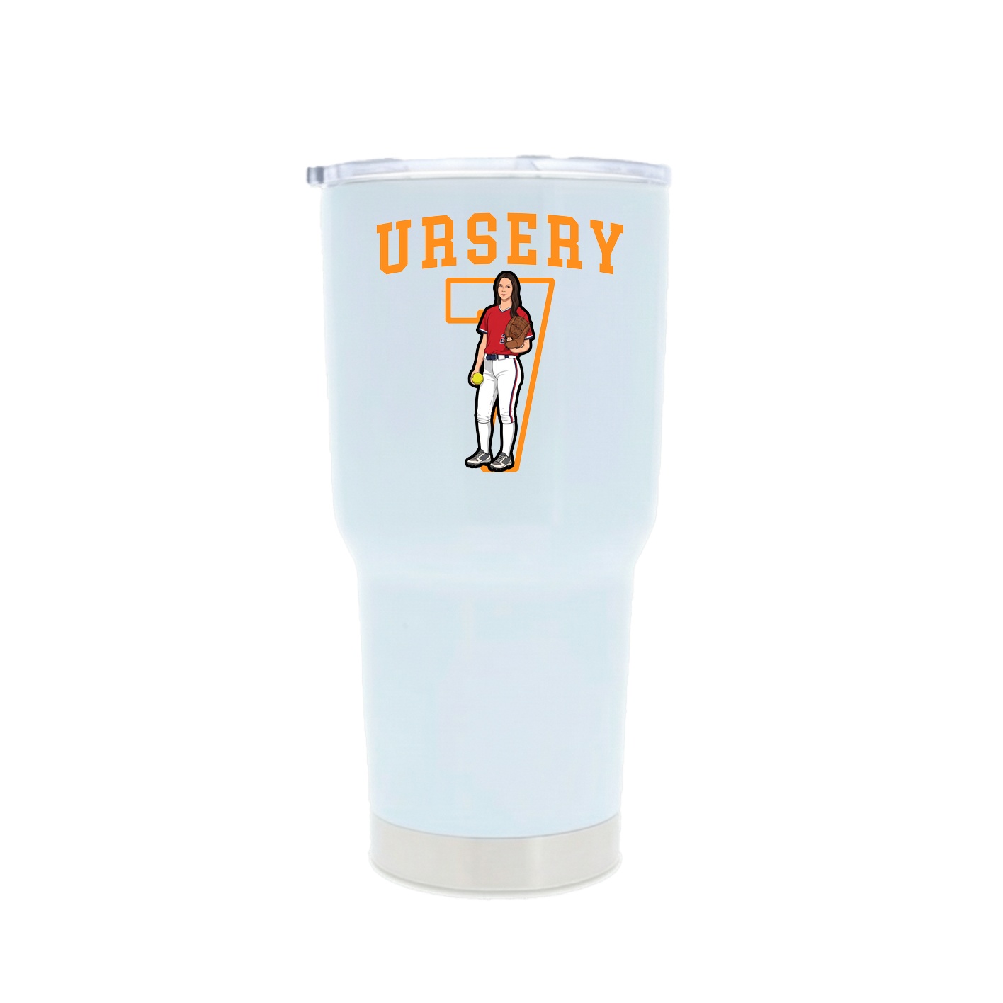 30oz Stainless Steel Tumbler — Shirsey in White