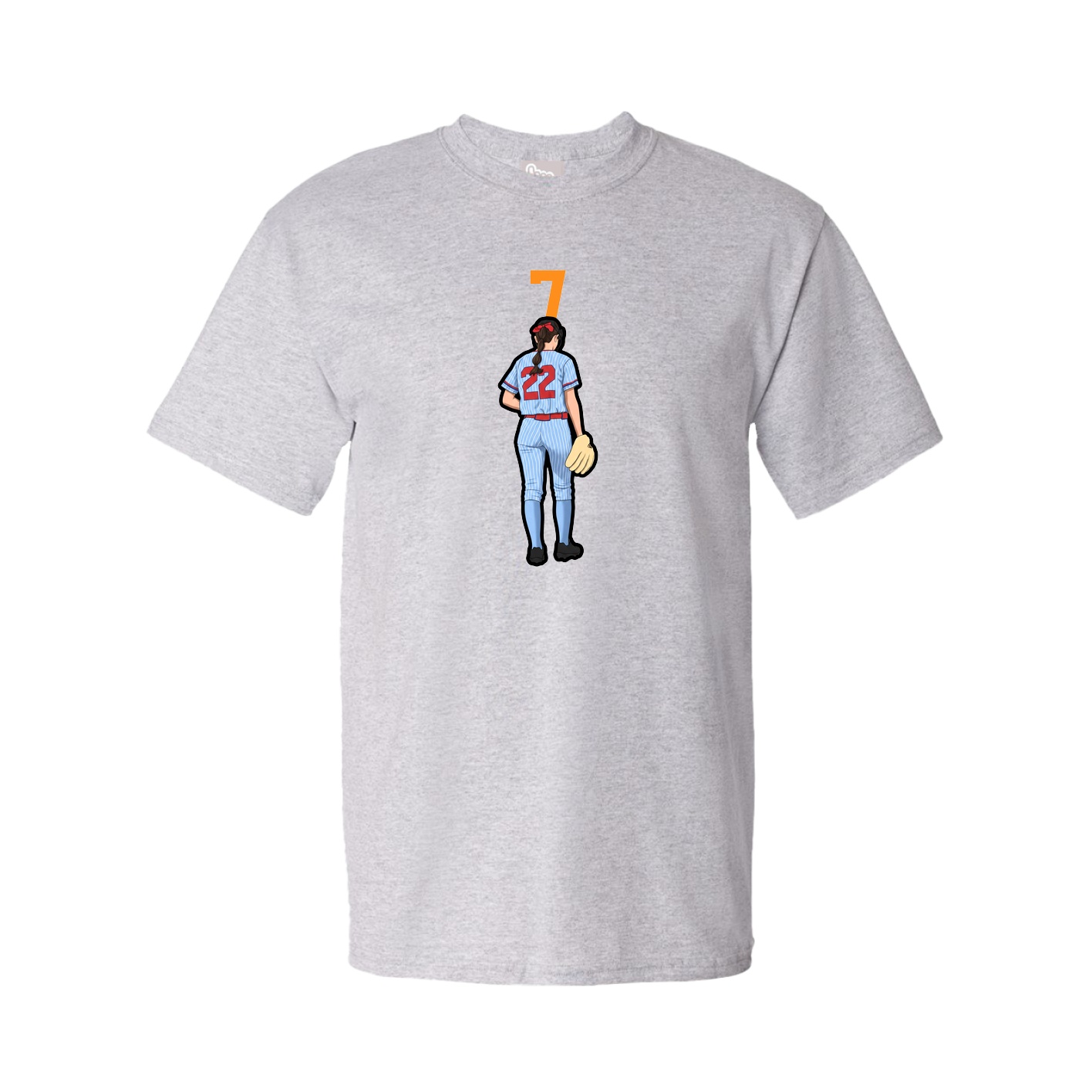 Tee — Number Top in Grey