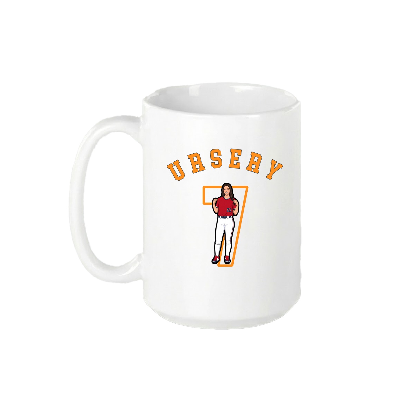 15oz Coffee Mug — Shirsey Arch in White
