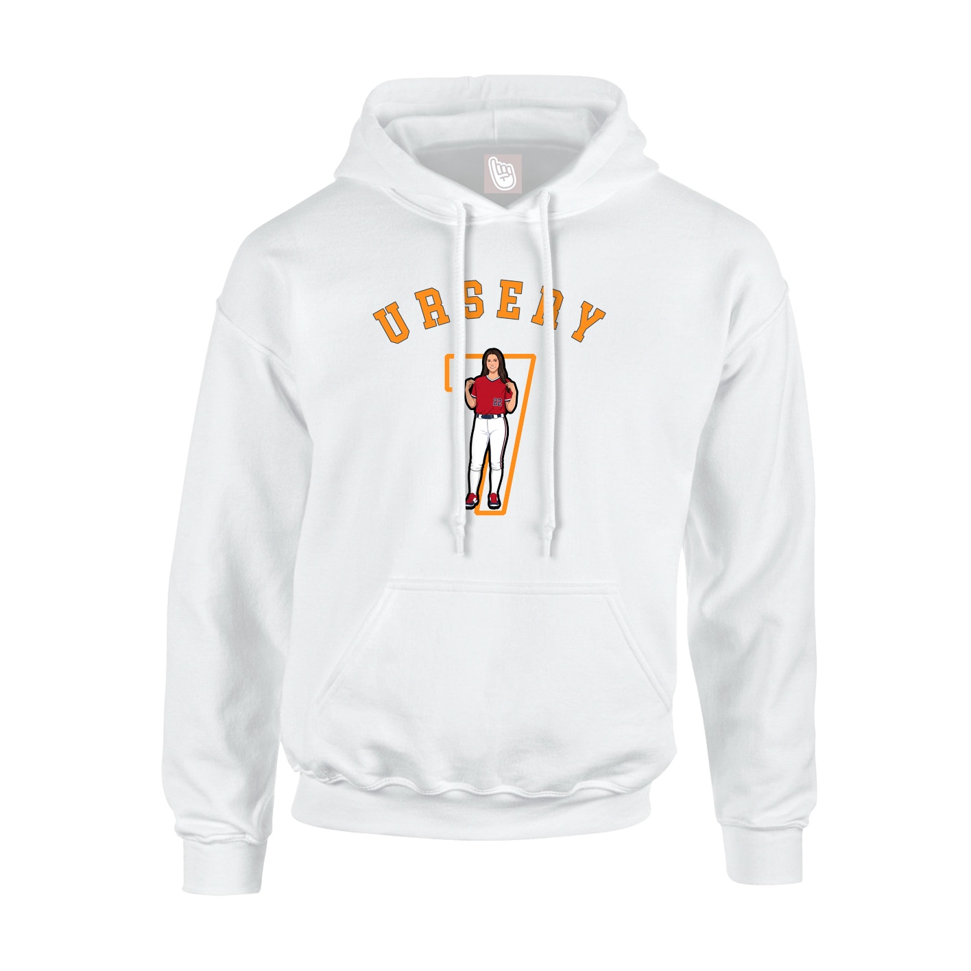 Hoodie — Shirsey Arch in White